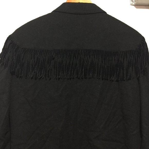 VINTAGE ADOLFO FRINGE TASSEL JACKETS SIZE 16 - Picture 6 of 7